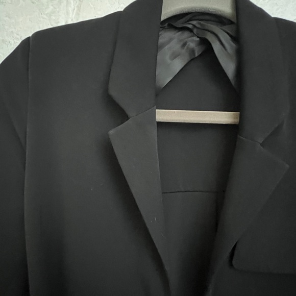 & Other Stories Black Long Suit Coat - Picture 7 of 10